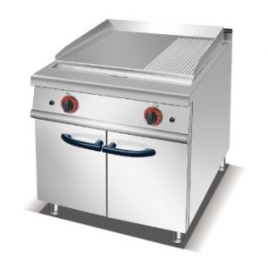 Gas Griddle (2/3 Flat&1/3 Grooved) with Cabinet