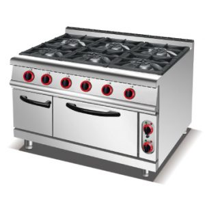 Gas 6-Burner Range With Electric Oven