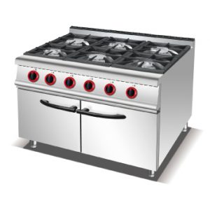 Gas 6-Burner Range With Cabinet