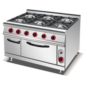 Gas 6-Burner Range With Gas/Electric Oven